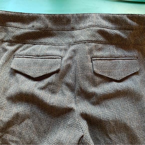 Grey Plaid Wool Wide Leg Women's Pants preppy 90’s Y2K Vintage Size Small Grunge - Picture 10 of 10